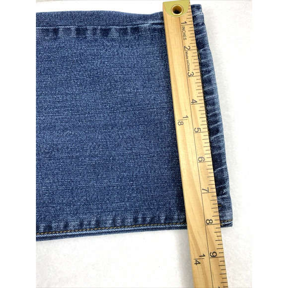 Carbon Jeans Mens 34 x 29 Blue Dark Wash Denim Relaxed Straight Flex Casual - Picture 10 of 14